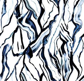 marble texture print dark blue