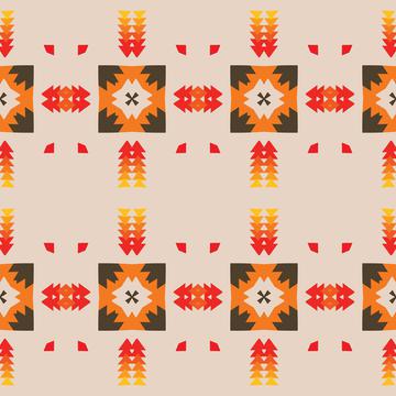 Tribal shapes pattern