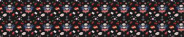50s Tattoo Sparrow Black