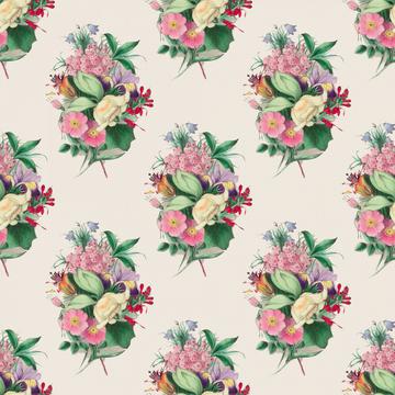 Flowers bouquets pattern painting