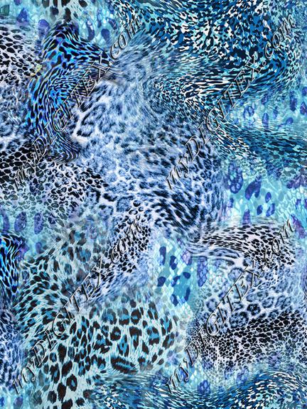 Blue skin animal print texture