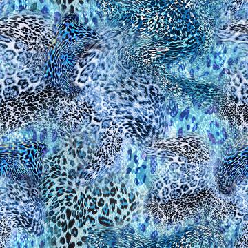 Blue skin animal print texture