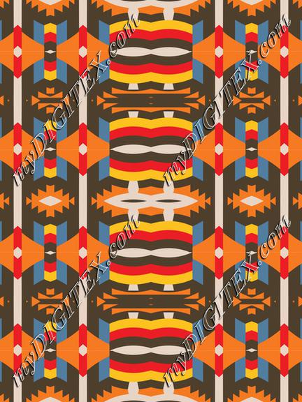 Colorful shapes rows