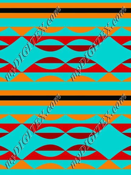 Shapes on a blue background