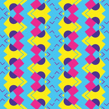 Shapes on a blue background