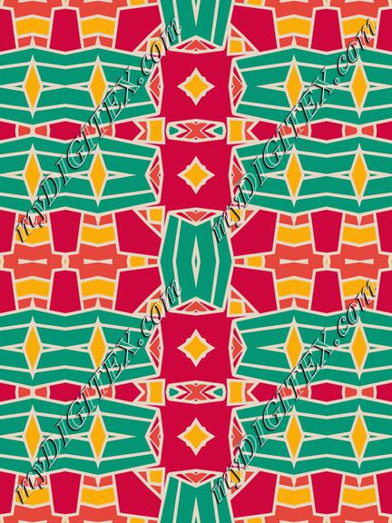 Shapes in retro colors