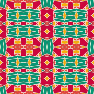 Shapes in retro colors