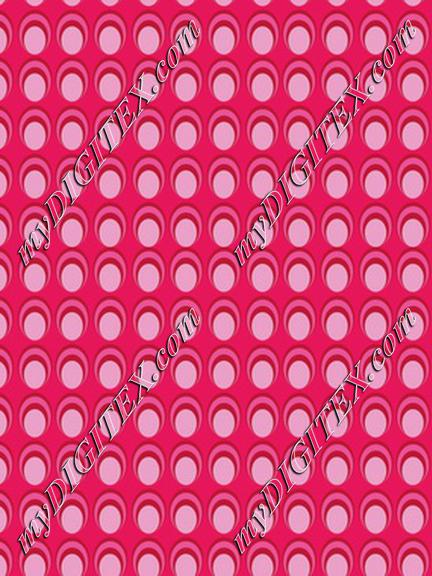 Pink Vintage Geometric Print