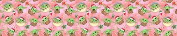 Yoda Christmas Pink