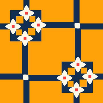 White flowers pattern