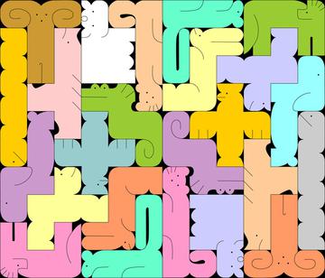 Abstract Animal Tessellation