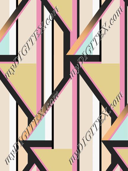 Retro Geometric Print