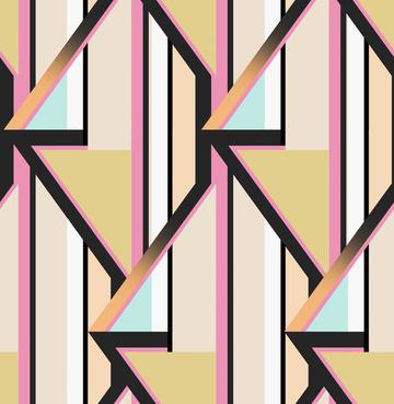 Retro Geometric Print