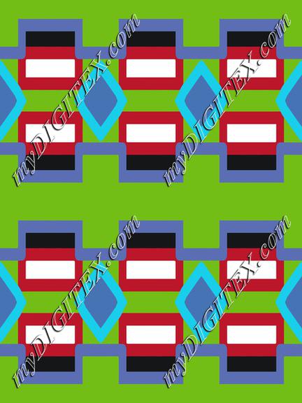 Rhombus and rectangles pattern