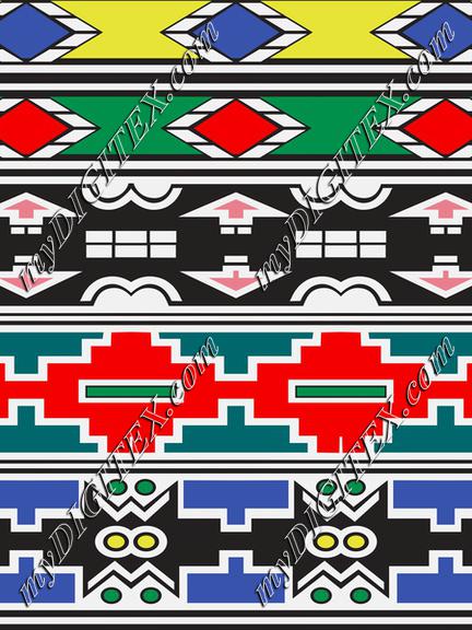 Colorful shapes rows