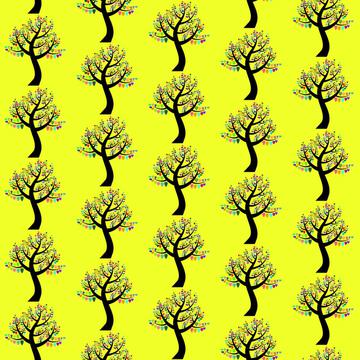Love tree pattern