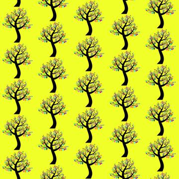 Love tree pattern