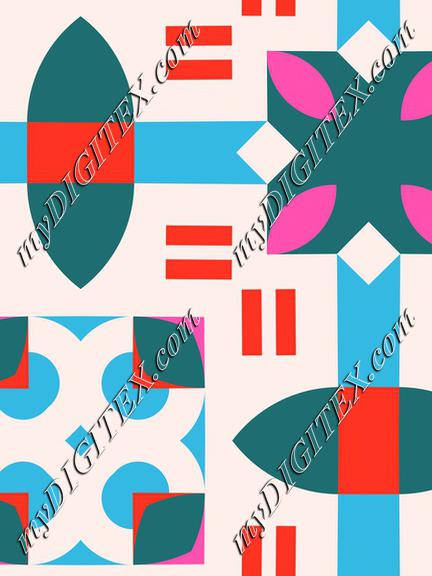 Shapes on a white background