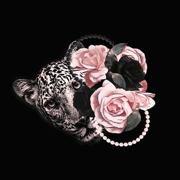 Gabriela  &  Rosa black LEO pink