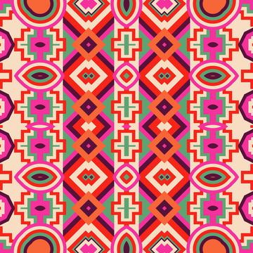 Tribal shapes rows