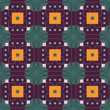 Shapes on a purple background