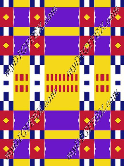 Rhombus and stripes pattern