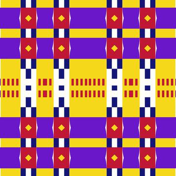 Rhombus and stripes pattern