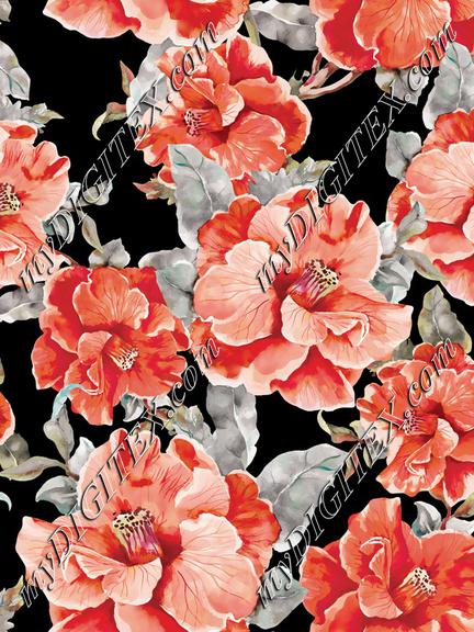 Vintage Floral Print Design