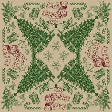Country Christmas Bandana Toile 1