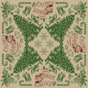 Country Christmas Bandana Toile 1