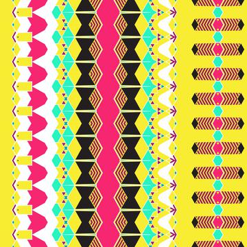 Rhombus and other shapes rows