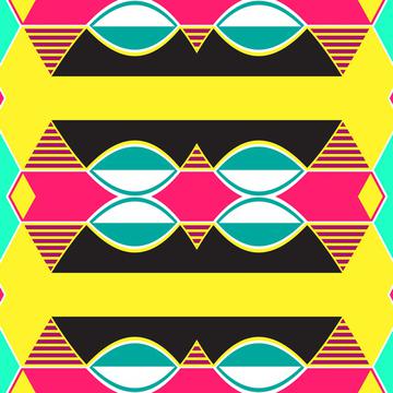 Shapes on a yellow background