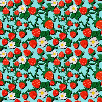 ROS033121EmbroideredStrawberriesCompositionBlue100%