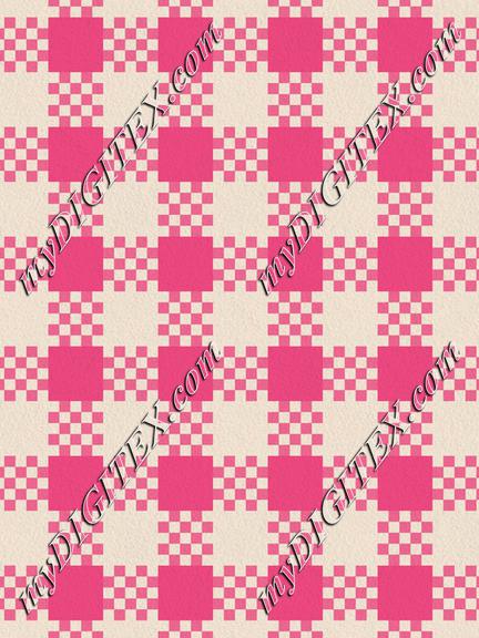 ROSGinghamPatternPink100%