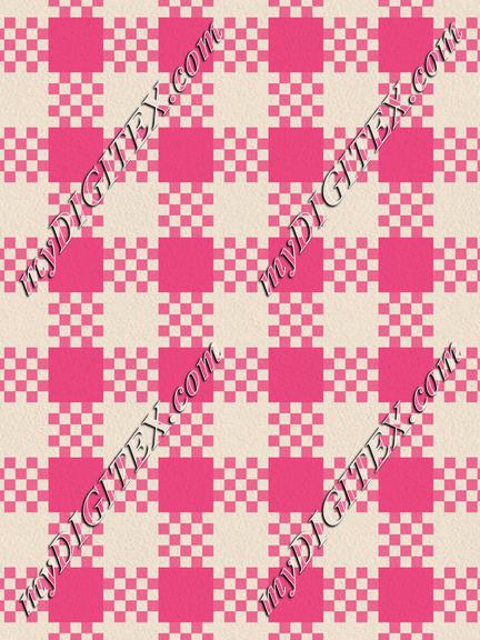 ROSGinghamPatternPink100%