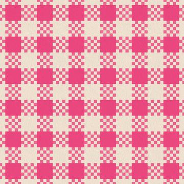 ROSGinghamPatternPink100%