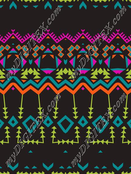 Shapes on a black background