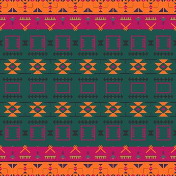 Tribal shapes rows