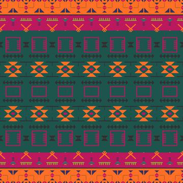 Tribal shapes rows