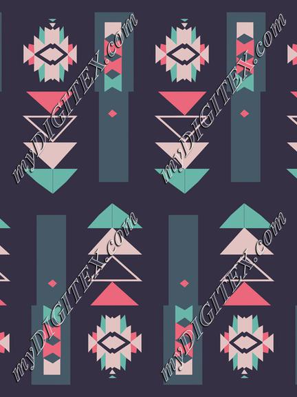 Tribal shapes in pastel colors