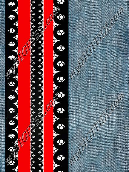 PASKI JEANS RED BLUE