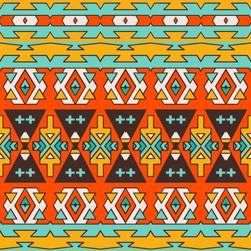Shapes in retro colors