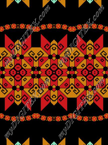 Shapes on a black background