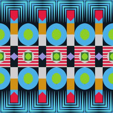 Circles rhombus and other shapes