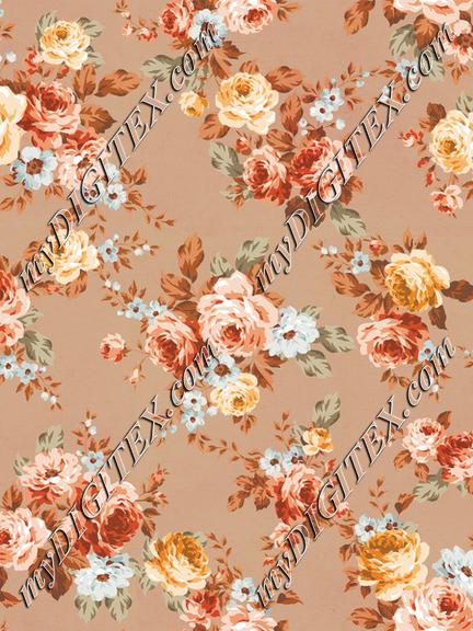 Vintage floral print seamless