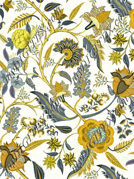 Jacobean Indian Chintz yellows