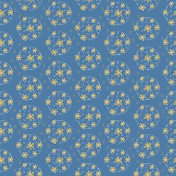 Dancing daisies-blue