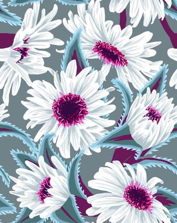 Teteaweka Daisy - Grey Purple