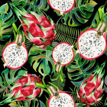 Tropical dragonfruit black