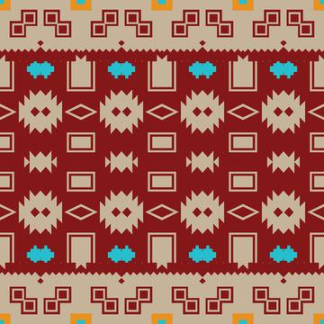 Tribals shapes on a brown background